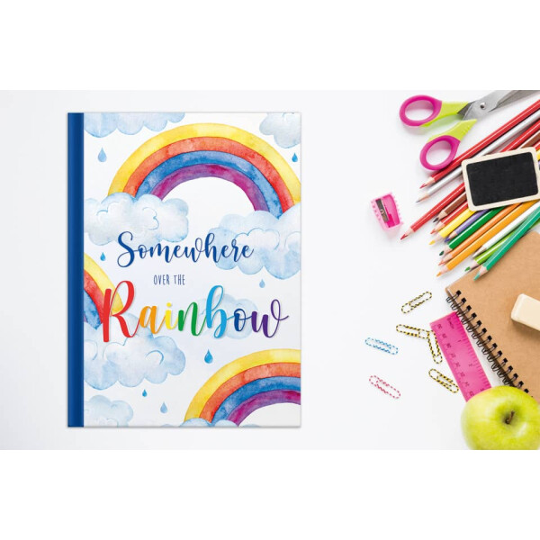 RNK Notizbuch "Over the Rainbow", A4, 96 Blatt, blanko 46807
