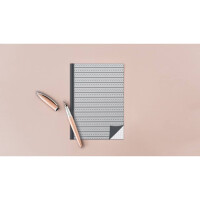 RNK Notizbuch "Grey", A5, 96 Blatt, kariert 46804