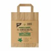 PapStar Kompostbeutel aus Papier mit Henkel 10 Liter braun 15 Stück