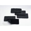 sigel Ersatzpads für Holz-Board-Eraser BA120, Mikrofaser, 5 Stück, schwarz