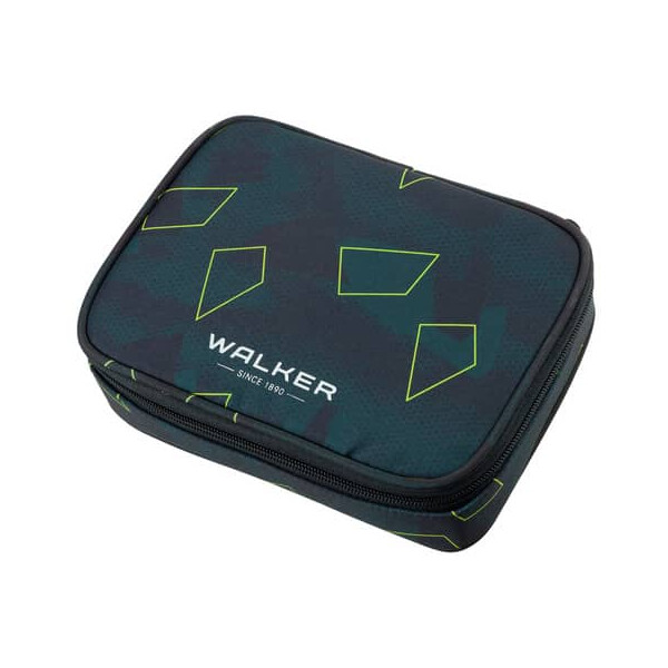 walker Schüleretui Wizzard XL green polygon Polyester 225x60mm