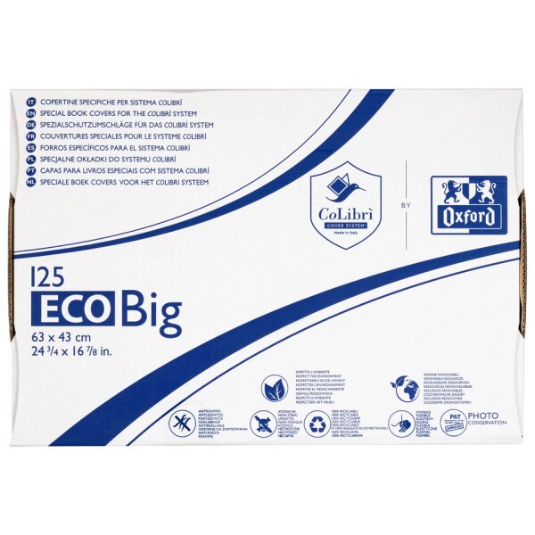 COLIBRI BY OXFORD Buchschoner Eco Shield, 63x43cm, transparent CO035HEDB