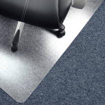 FLOORTEX Bodenschutzmatte für standardflorige Teppichböden, 120 x 90cm, matt-transparent, rechteckig, bis 9 mm Teppichhöhe