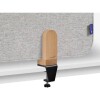 Legamaster Tischtrennwand mit Klammern akustik grau 60x160cm ELEMENTS
