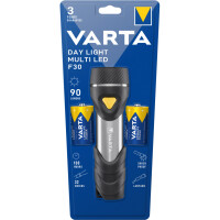 VARTA Taschenlampe LED Day Light Multi F30 schwarz silber