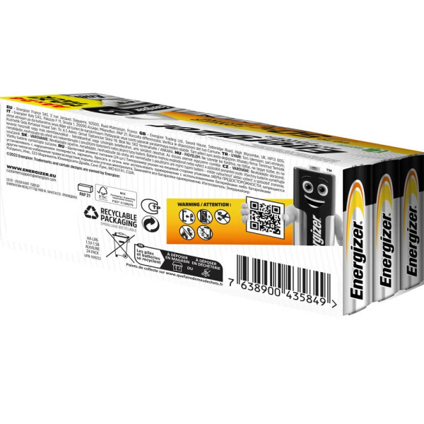 ENERGIZER Batterie Alkali-Mangan Power, LR6 AA Mignon, 24 St&uuml;ck E303271600