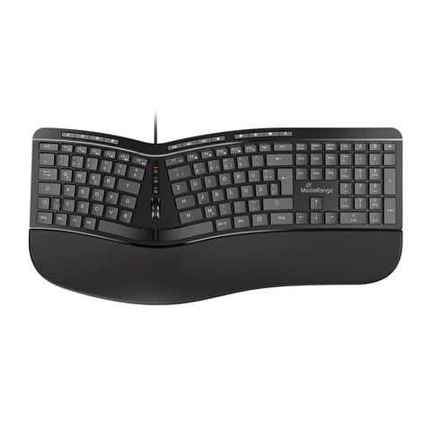 MediaRange Tastatur kabelgebunden schwarz