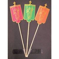 Evelin Kirschner Osterfahnen bedruckt, 40x70mm, sortiert