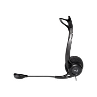 LOGITECH Headset H960, Stereo, USB-A, kabelgebunden, schwarz 981-000100