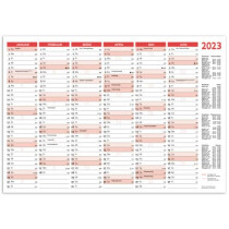 RNK Verlag Tafelkalender B4, 6 Monate je auf Vorder- und...
