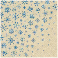 HOME F. Weihnachten Motivserviette 33x33cm ECO Snowflakes...