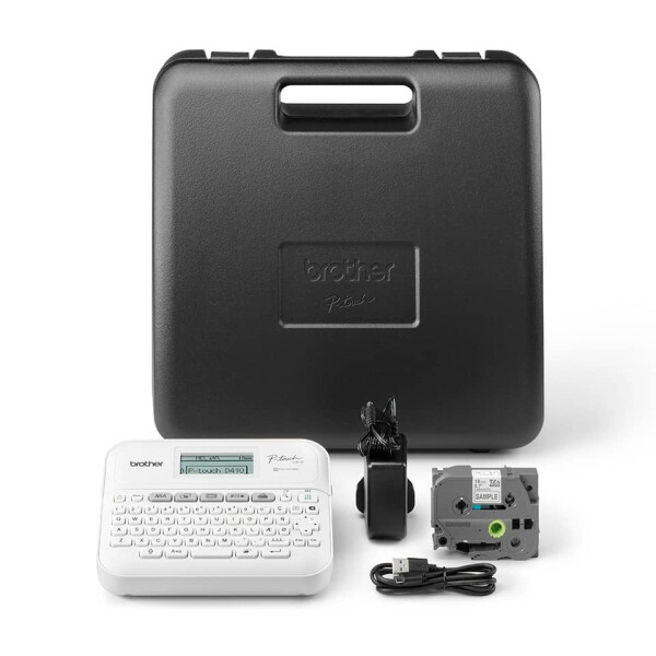 BROTHER Beschriftungsger&auml;t P-touch D410VP QWERTZ, wei&szlig; PTD410VPRG1