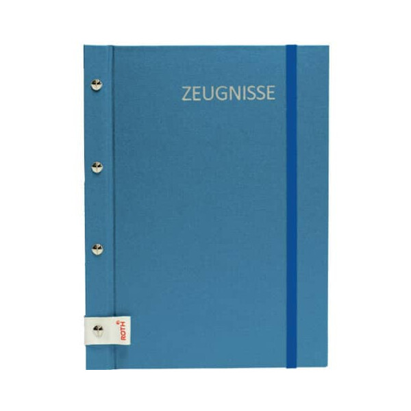 ROTH Zeugnismappe Metallium blau 31,5x24cm