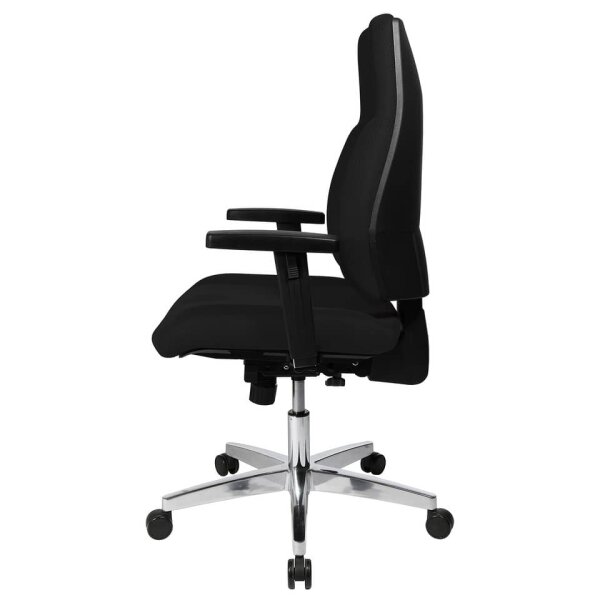 TOPSTAR Drehstuhl P91 mit Armlehnen und Hartbodenrollen, schwarz PI99GBC0H