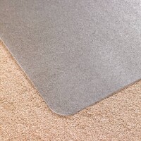 FLOORTEX Bodenschutzmatte für niederflorige Teppichböden, 120 x 90cm, transparent, mit Lippe, bis 6 mm Teppichhöhe