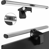 4SMARTS Monitorlampe 2in1 LightBar Pro, HD Webcam, silber