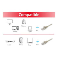 EQUIP Patchkabel Cat.6 U UTP, 3m, beige 625412