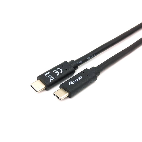 EQUIP USB-Kabel 3.2 Gen 1, Type-C to C, 2m, M M, 5Gbps, schwarz 128347