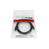 EQUIP USB-Kabel 3.2 Gen 1, Type-C to C, 2m, M M, 5Gbps, schwarz 128347