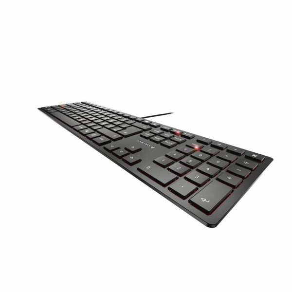 CHERRY Tastatur KC 6000 Slim, kabelgebunden, deutsch, schwarz JK-1600DE-2