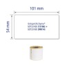 AVERY Zweckform Rollen-Etiketten Paketaufkleber, 54 x 101 mm, 12 Rolle 2.640 Etiketten, weiß
