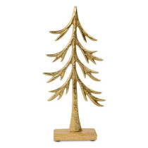 Weihn.Figur Baum gold 33x5cm Aluminium