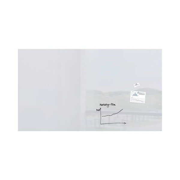 sigel Glas-Whiteboard Artverum, 240x120cm, super-weiß
