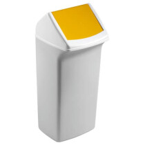 DURABLE Papierkorb 40l Polypropylen weiß gelb