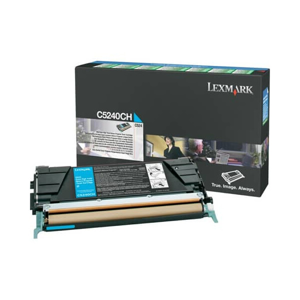 LEXMARK Original Lexmark Toner-Kit cyan High-Capacity return program (00C5240CH,0C5240CH,C5240CH)