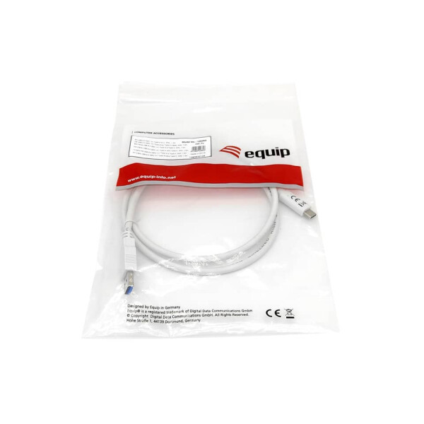 EQUIP USB-Kabel 3.2 Gen 1, Type-C to A, 2m, M M, 5Gbps, weiß 128364