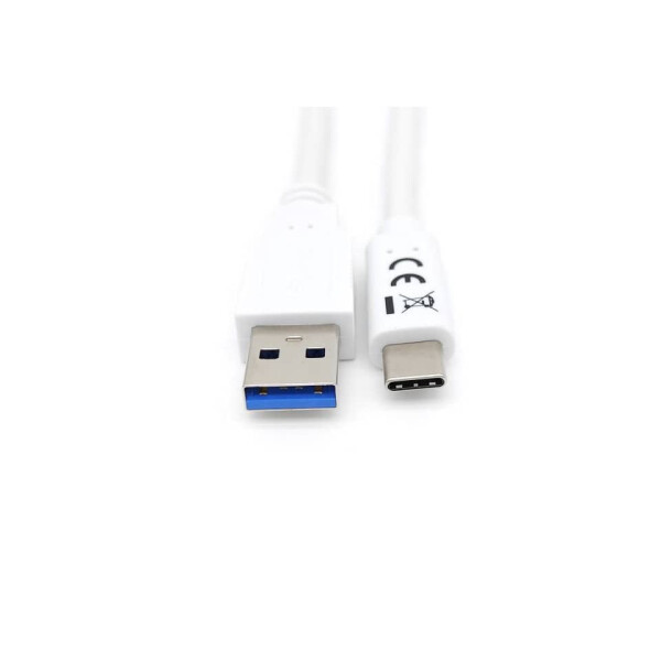 EQUIP USB-Kabel 3.2 Gen 1, Type-C to A, 2m, M M, 5Gbps, weiß 128364