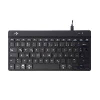 R-Go Tools Tastatur, Compact Break, QWERTZ (DE), schwarz, kabelgebunden