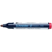 SCHNEIDER Board-Marker Maxx 290, nachfüllbar, 2-3 mm, rot Rundspitze