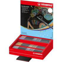 STABILO Fasermaler Pen 68 metallic sortiert im Display