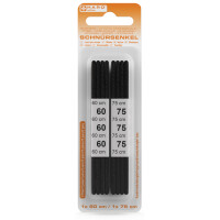 HARO Business-Schnürsenkel, rund, 600 750 mm, braun