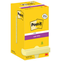 Post-it Haftnotizen super sticky notes, 47,6 x 47,6 mm, 8+4