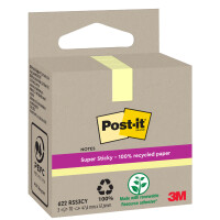 Post-it Haftnotizen super sticky Recycling notes, gelb