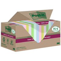 Post-it Haftnotizen super sticky Recycling notes, farbig