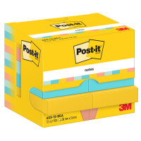Post-it Haftnotizen notes, 51 x 38 mm, Beachside Collection