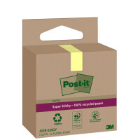 Post-it Haftnotizen super sticky Recycling notes, gelb