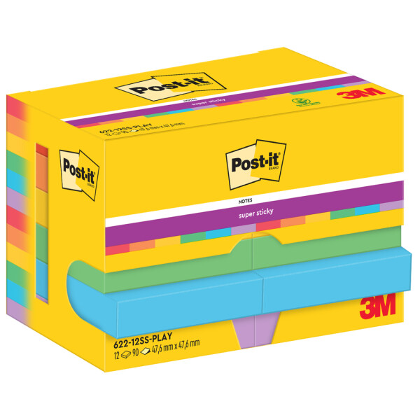 Post-it Haftnotizen super sticky notes, 47,6 x 47,6 mm