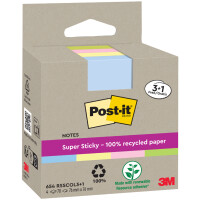 Post-it Haftnotizen super sticky Recycling notes, farbig