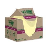 Post-it Haftnotizen super sticky Recycling notes, gelb