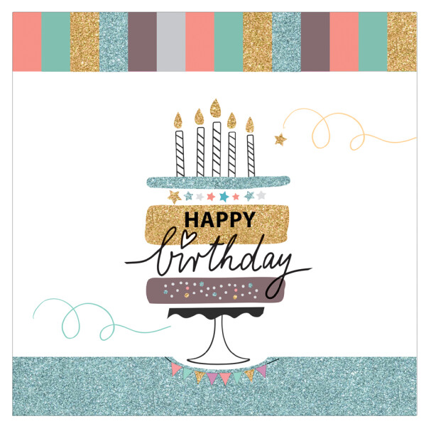 SUSY CARD Geburtstagskarte "Happy Eco B-day" Garland