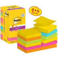Post-it Haftnotizen super sticky z-notes Haftnotizen, 8+4