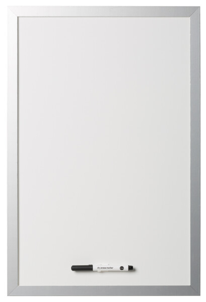 Bi-Office Design-Weißwandtafel, 600 x 450 mm, silber