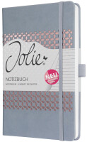 sigel Notizbuch Jolie Impress, Kunstleder, A5, glacier grey