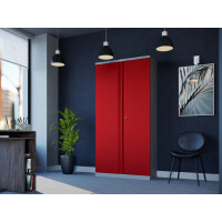 phoenix Aktenschrank SCL1491, aus Stahl, lichtgrau blau