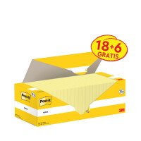 Post-it Haftnotizen notes, 51 x 38 mm, gelb, Promotion 8+4