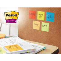 Post-it Haftnotizen super sticky notes, 76x76 mm, ultra gelb